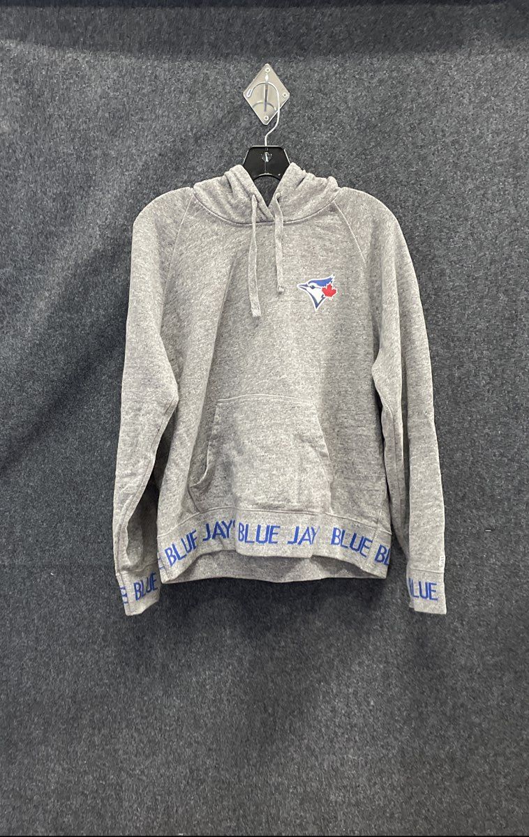Tailgate Youth Toronto Blue Jays MLB Hoodie Gray Graphic Hem Sz M