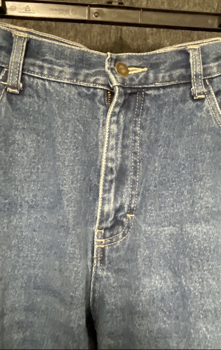 Berne Men's Blue Flannel Lined Original Work Jeans Carpenter Pants Sz 34x34