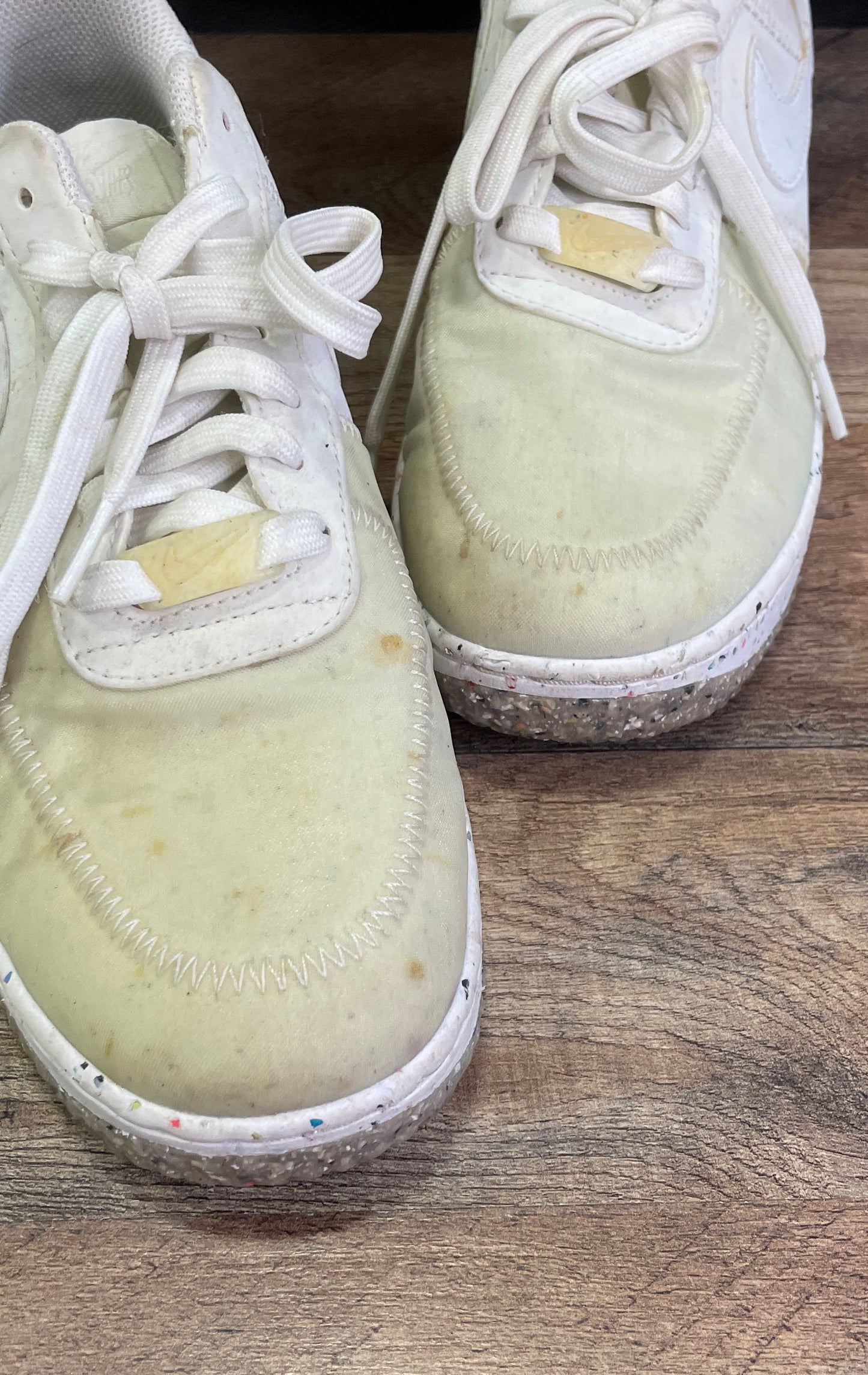 Nike Air Force 1 Crater Summit White Barely Volt Sneakers Women's Size 7.5