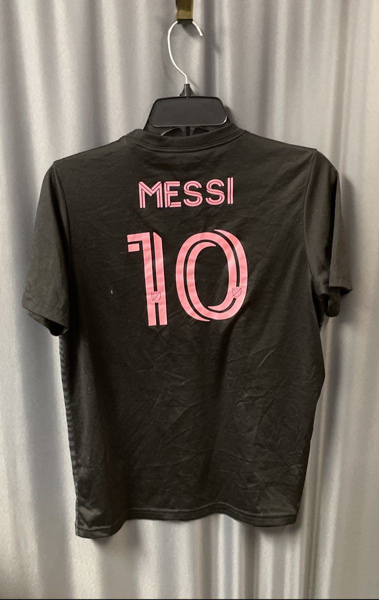 Adidas Women's Inter Miami #10 Messi Jersey Black Pink Tonal Wave Sz L