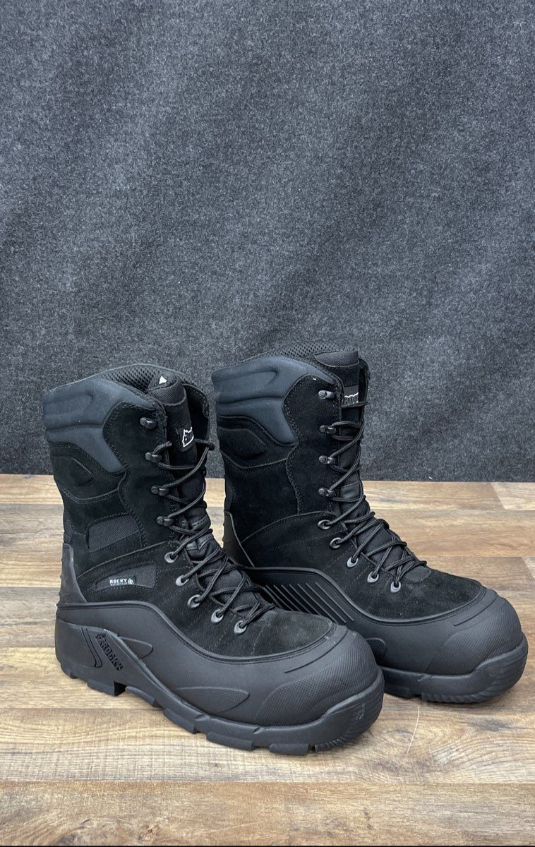 Rocky Blizzardstalker Waterproof Black Outdoor Hunting Boots Men's Size 13