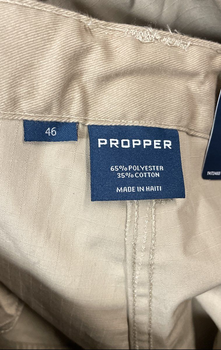 Propper Men's Khaki Lightweight Tactical Pants Size 46x37 NWT Unhemmed