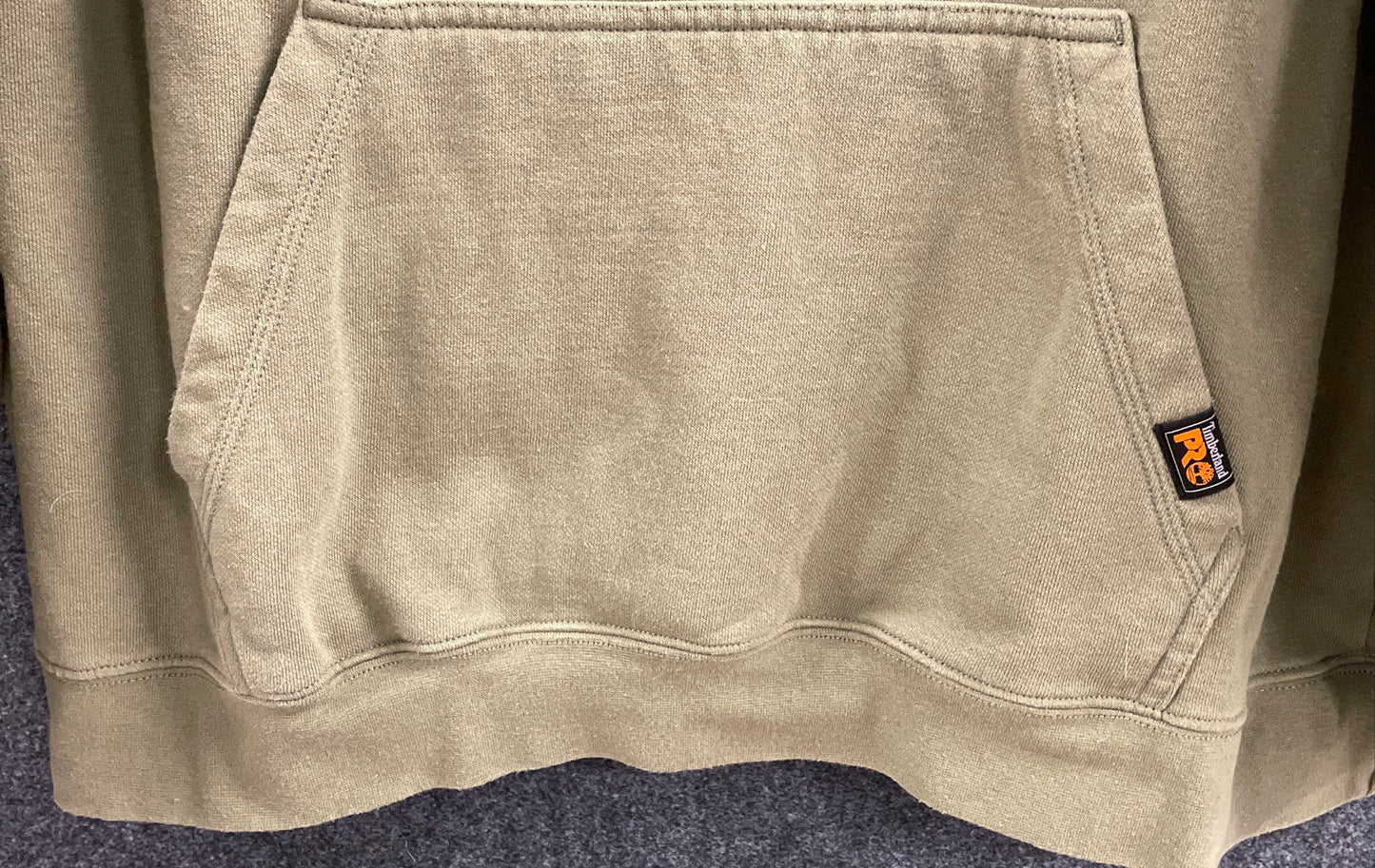 Timberland PRO Women's Olive Green Original Fit Logo Hoodie Sweatshirt Sz XL