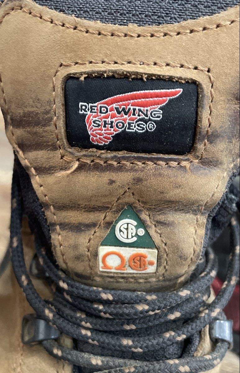 Red Wing Versatrax 3519 Brown Safety Toe Work Boots Men's Size 9 EE