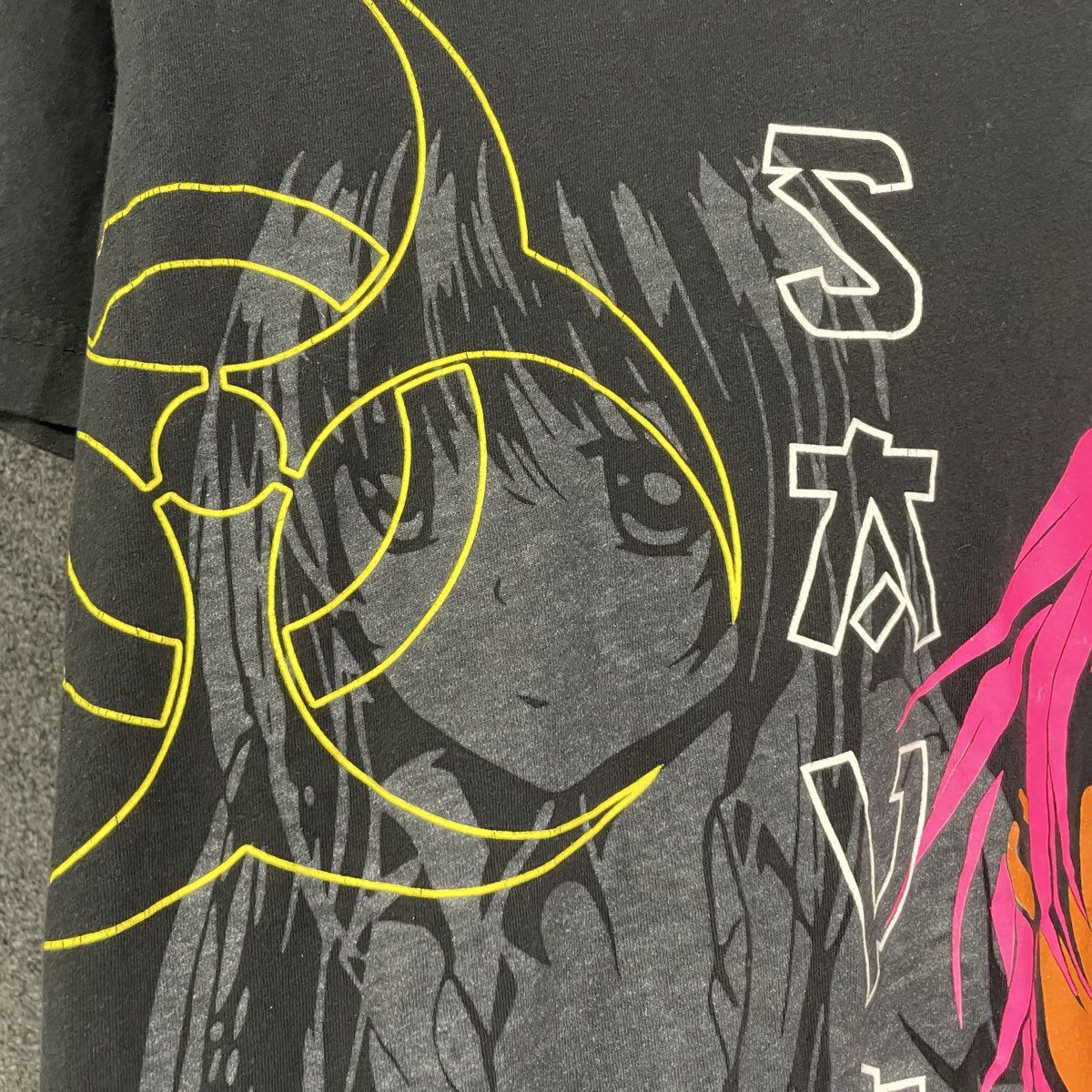 Modern Culture Men's Black Savage Anime Graphic T-Shirt Streetwear Size M