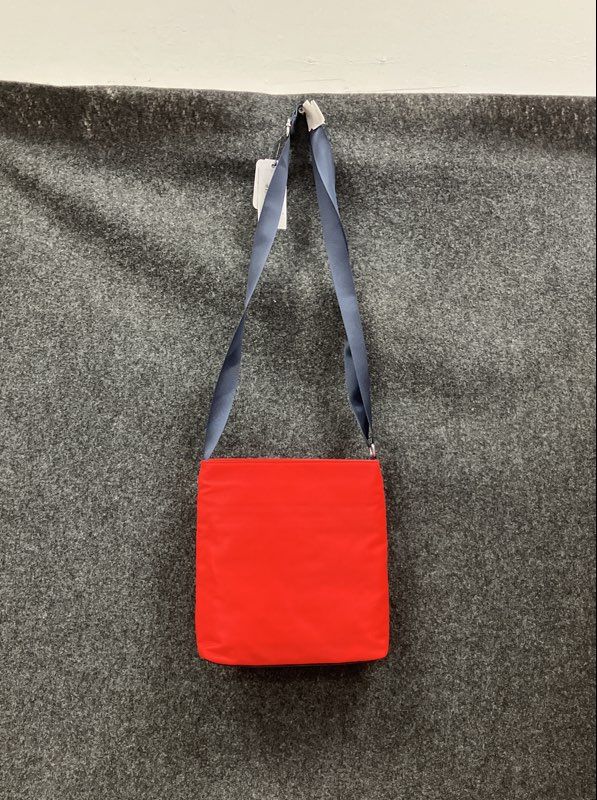 Nautica Red Navy Blue Nylon Crossbody Bag Travel Purse NWT