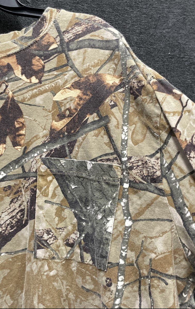 Outfitters Ridge Men's Fusion 3-D Camo Long Sleeve Cotton Pocket T-Shirt 3XL