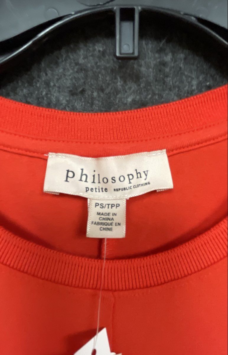 Philosophy Women's Petite Sleeveless Tank Maxi Dress Red Sz PS NWT