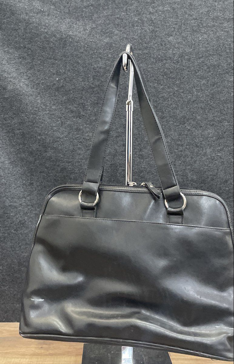 Franklin Covey Black Professional Laptop Briefcase Tote Shoulder Bag Office
