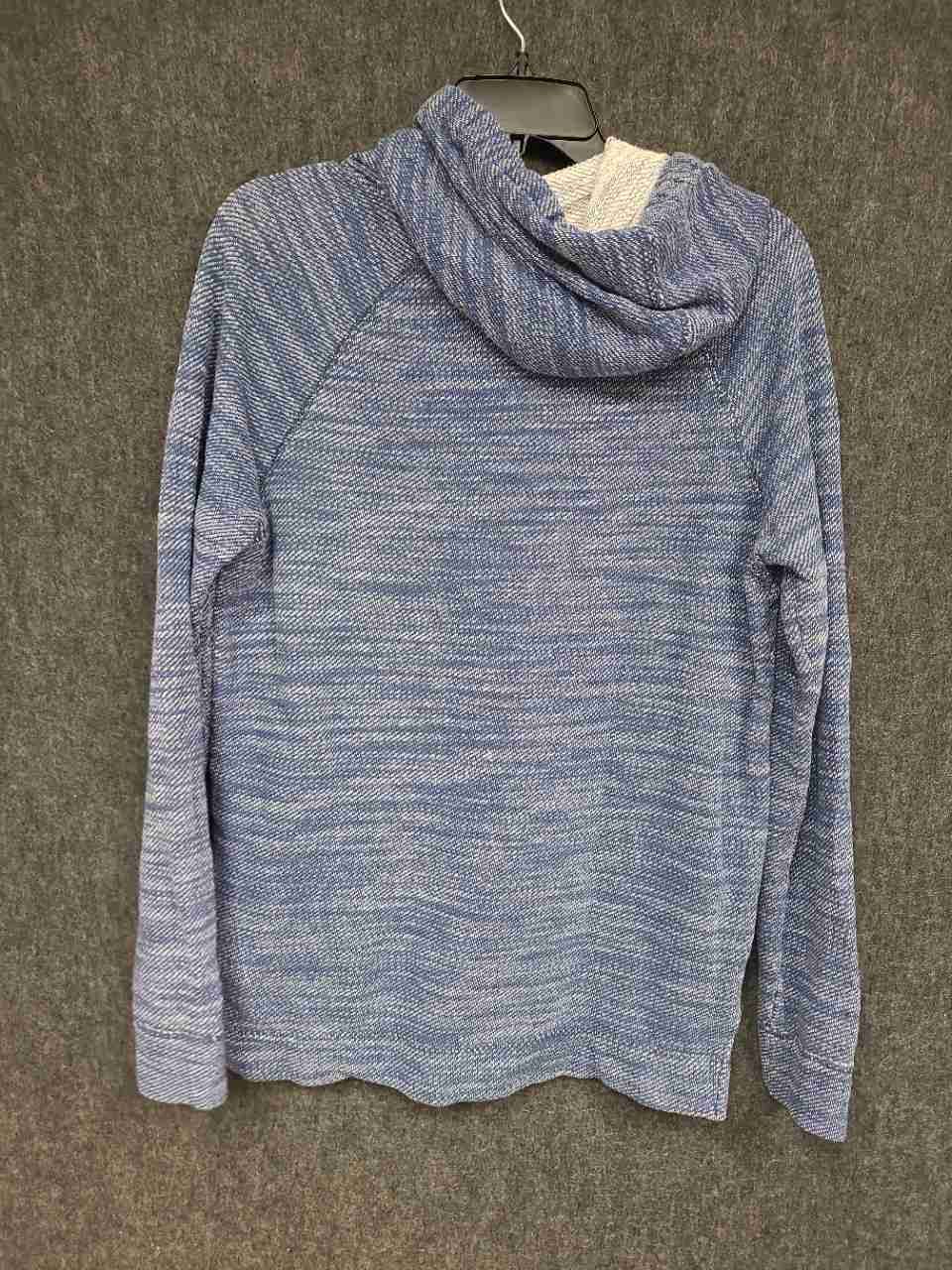 Hollister Men's Pacific Merchants Blue Marled Knit Pullover Hoodie Sz S