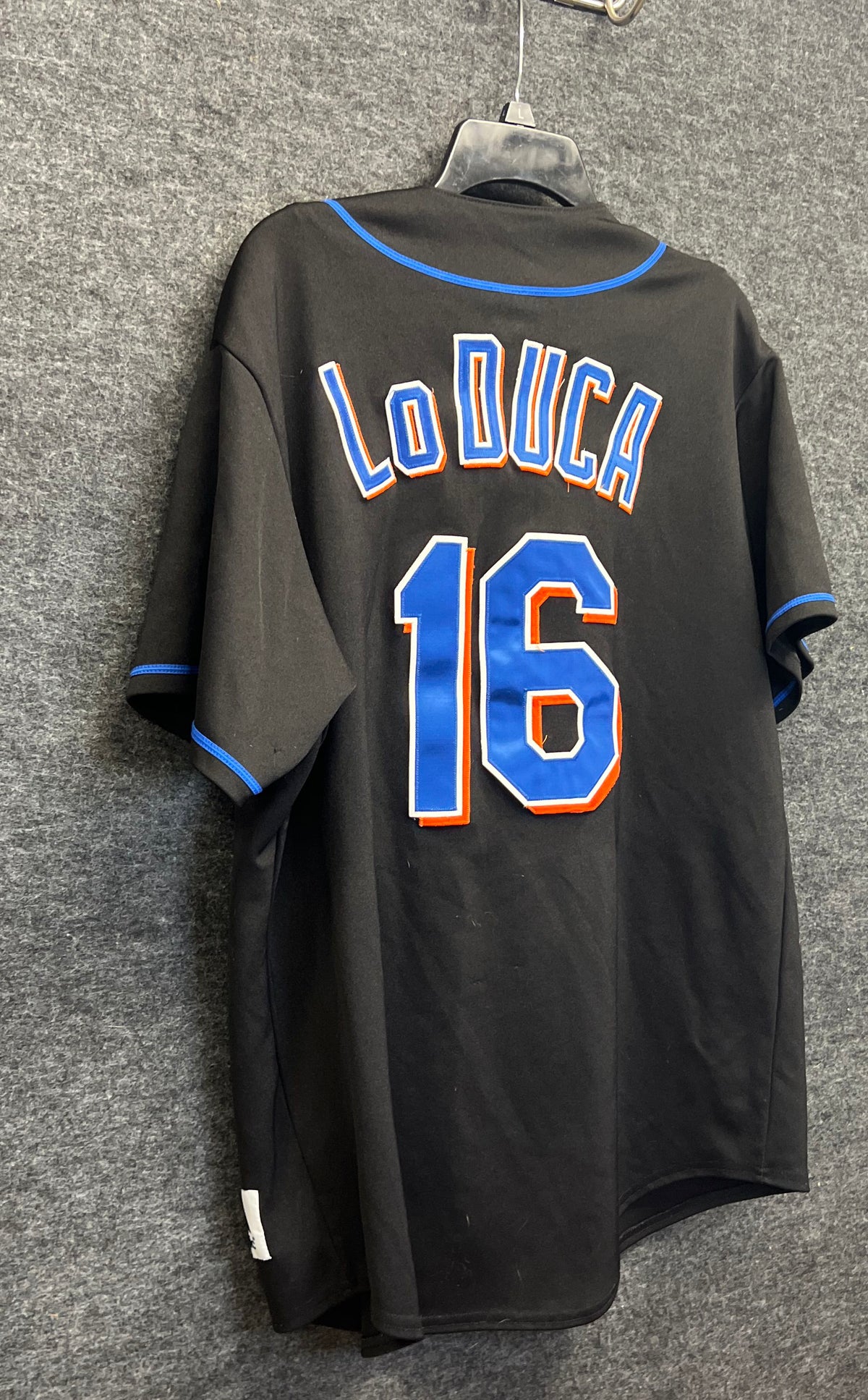 Majestic Men's New York Mets Paul Lo Duca #16 Black Baseball Jersey Size XL
