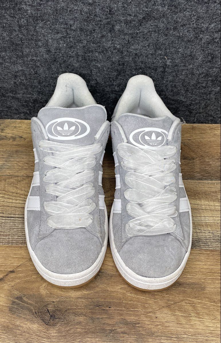 Adidas Campus 00s Grey White Gum Suede Sneakers Men's 5.5 Women's 6.5