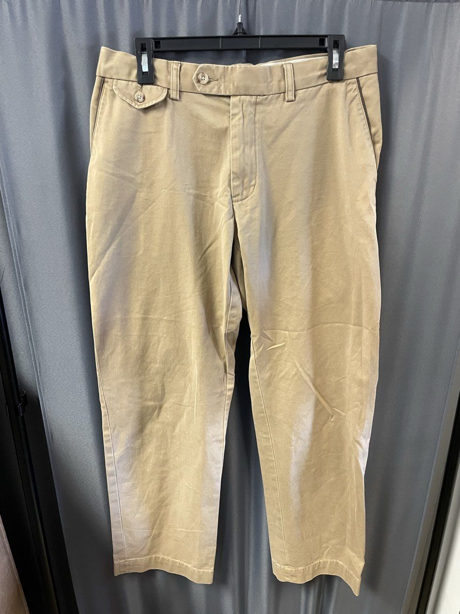 Polo Ralph Lauren Men's Tan Straight Leg Chino Khakis Pants Sz 32x32