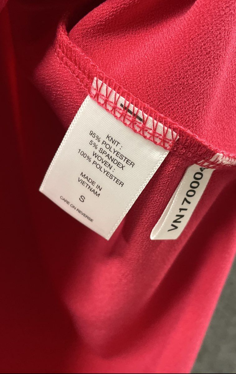 New York & Company Women's Pink 7th Ave Gingham Flutter Sleeve Blouse NWT Sz S