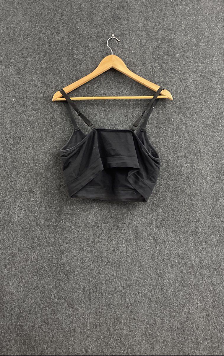 Juicy Couture Women's Black Rhinestone Logo Intimates Bralette Sz 3X