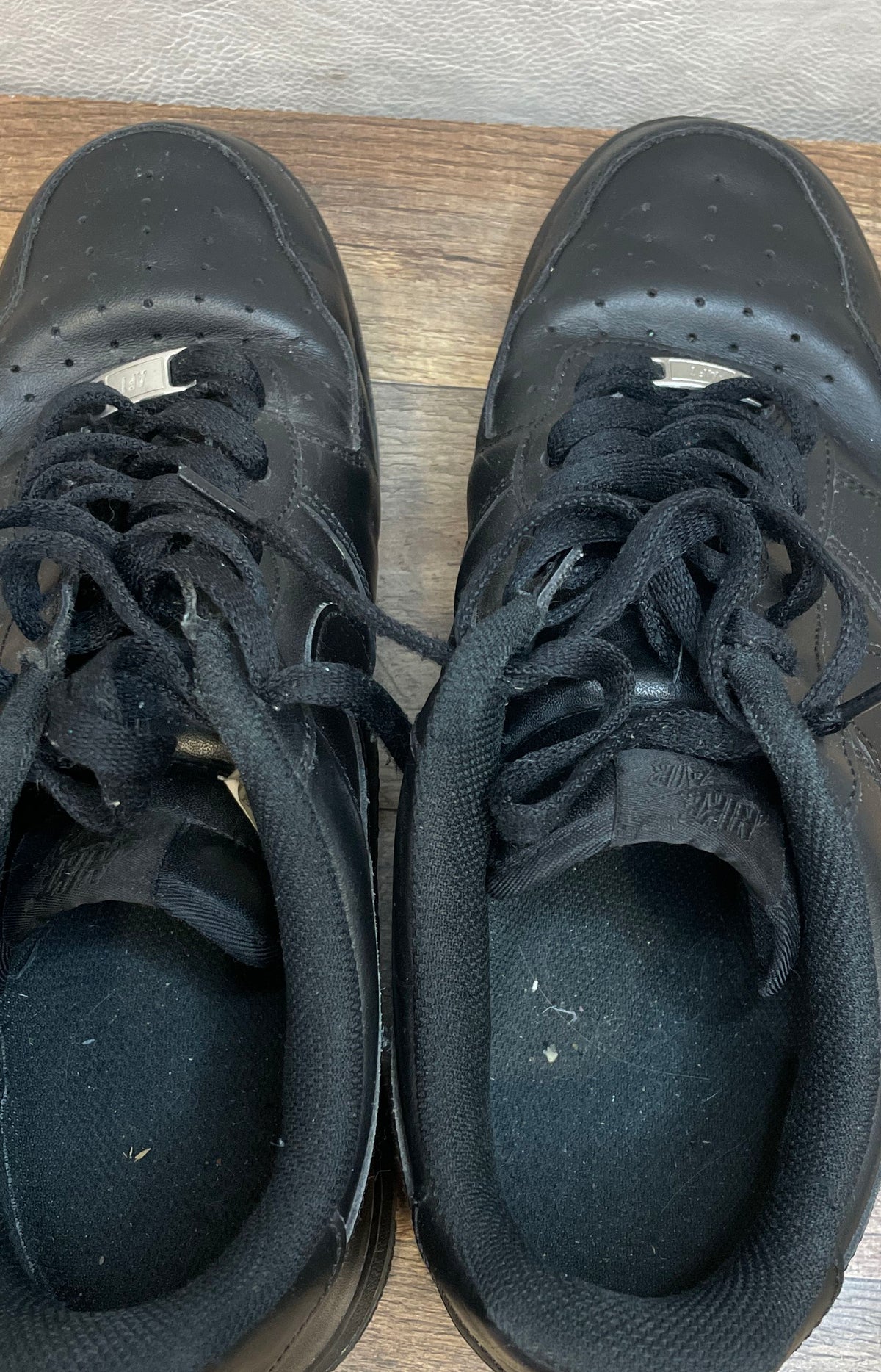 Nike Air Force 1 '07 Triple Black Low Sneakers Men's Size 12 CW2288-001