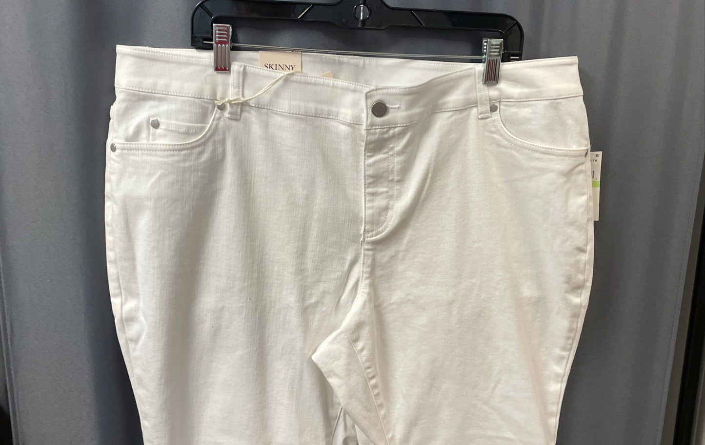 Vince Camuto Women's Ultra White Skinny Jeans Essentials Size 18W NWT