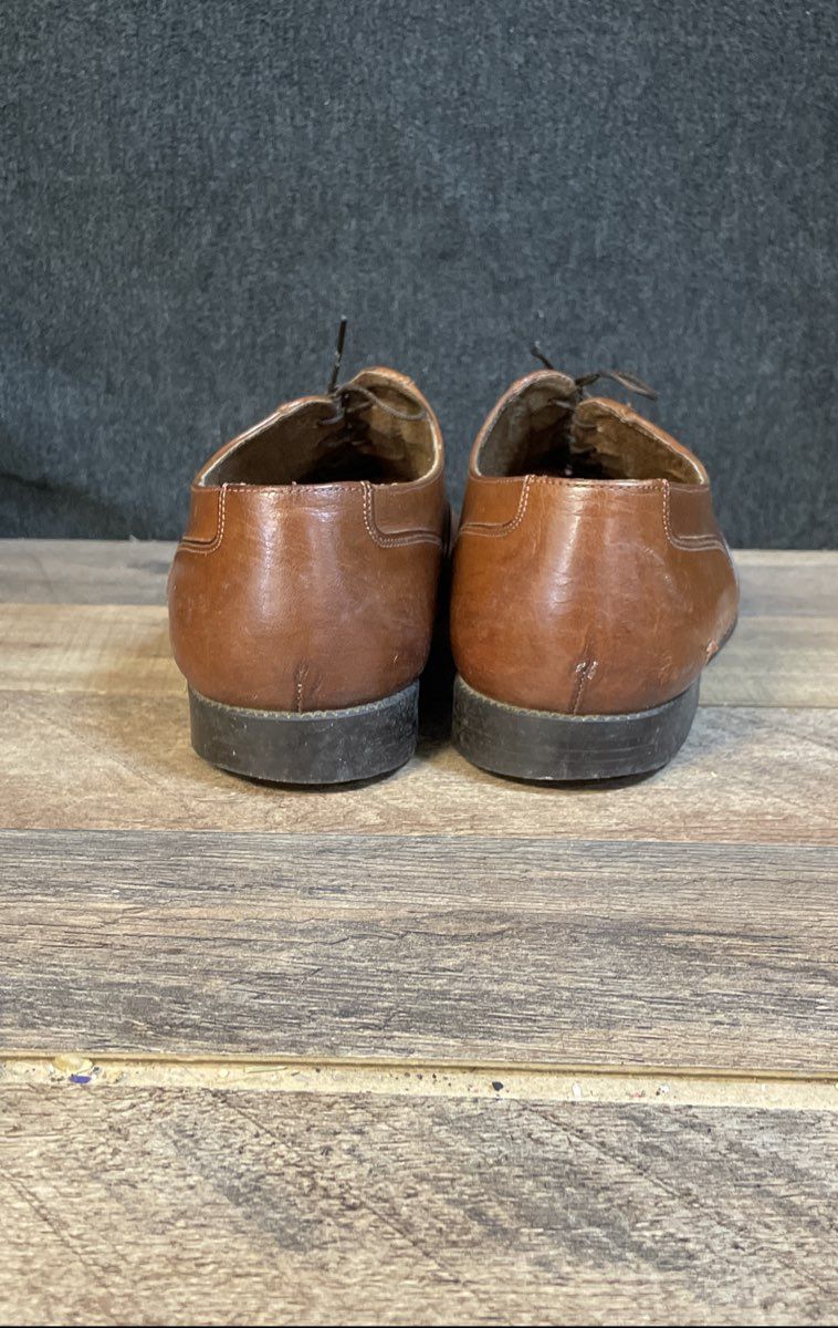 Giorgio Brutini Brown Leather Cap Toe Oxford Dress Shoes Size 9.5