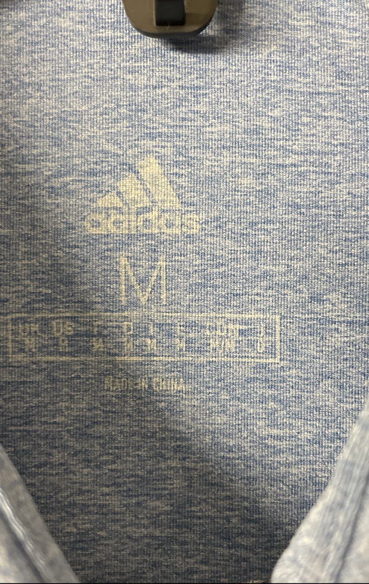 Adidas Men's Ultimate365 Golf Polo Shirt Light Blue Heather Custom Logo NWT M