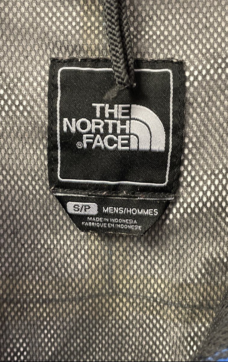 The North Face Men's Blue Windbreaker Jacket Full Zip Hooded Mesh Lined Sz S
