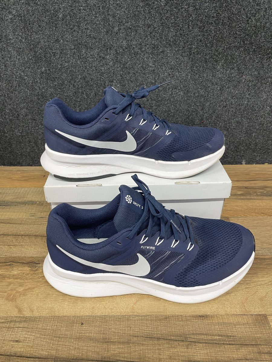Nike Run Swift 3 Navy Blue White Men's Road Running Shoes Size 11