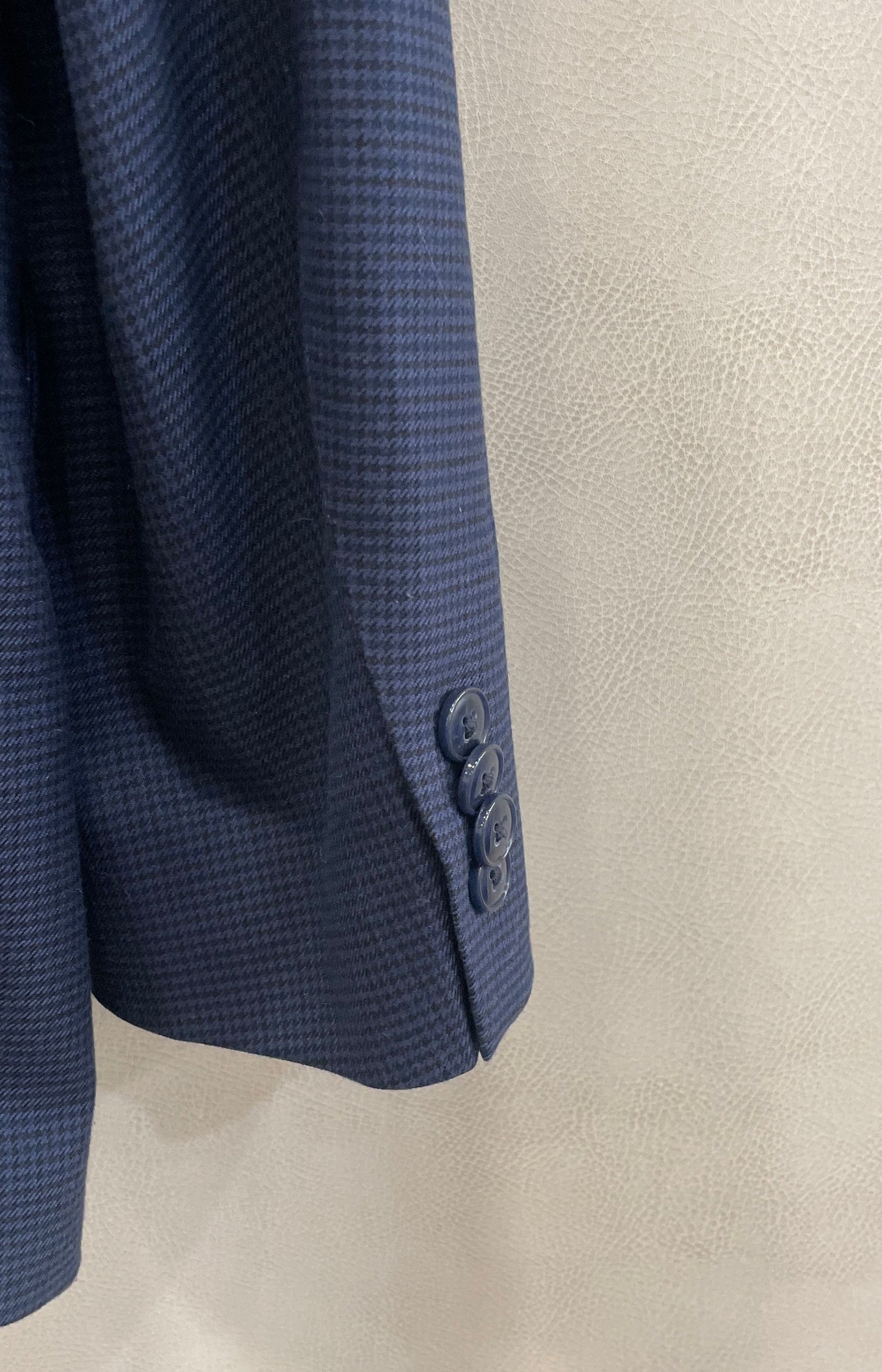 Michael Kors Men's Blue Textured Two Button Blazer Sport Coat Jacket Sz 44R