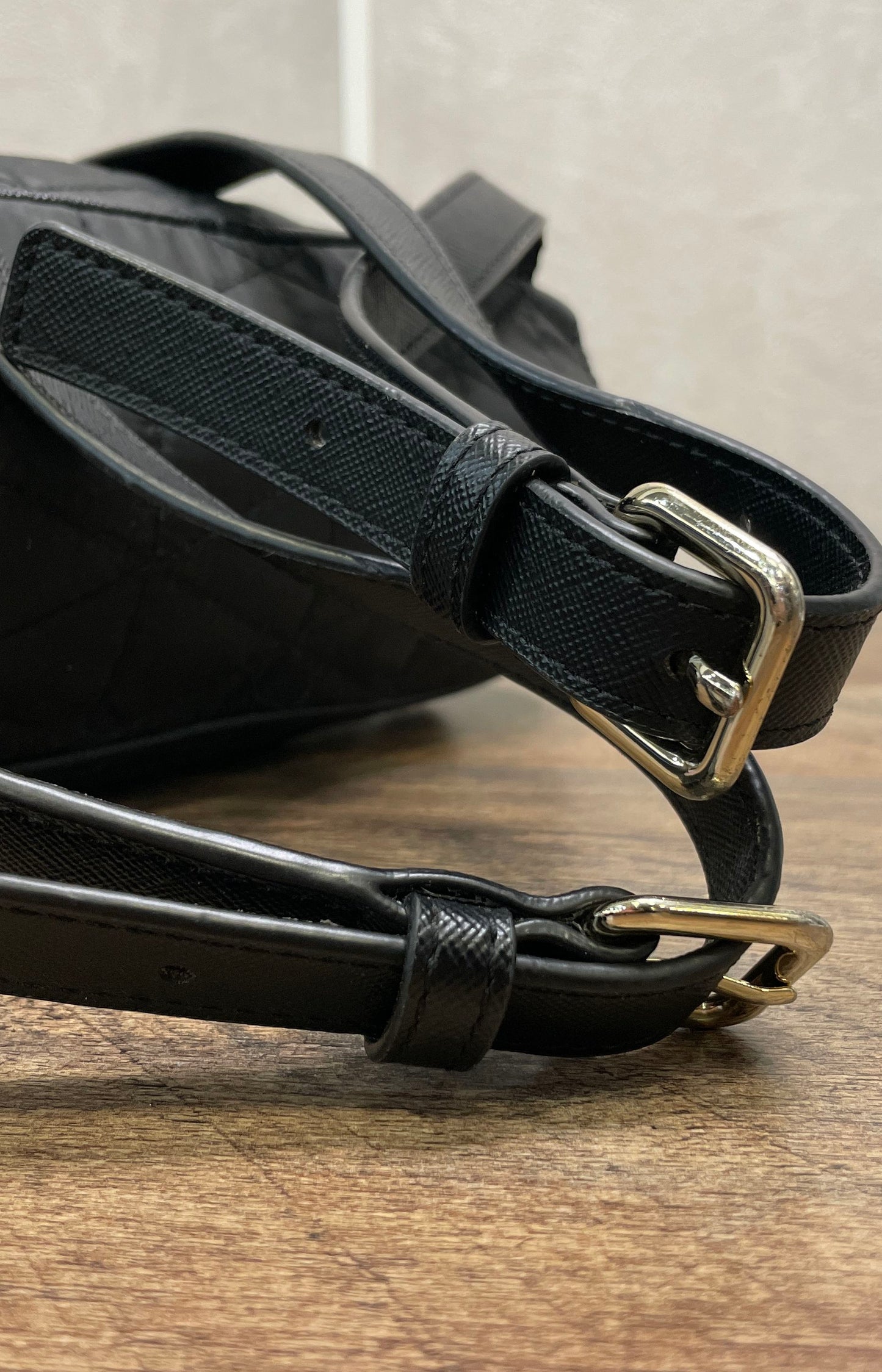 Kate Spade Black Wilson Road Quilted Small Bradley Backpack Gold Hardware