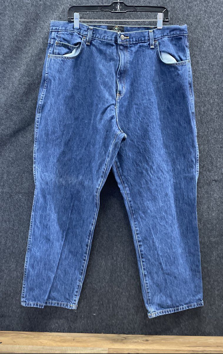 Red Head Men's Blue Relaxed Fit 5-Pocket Cotton Denim Jeans Sz 42x30