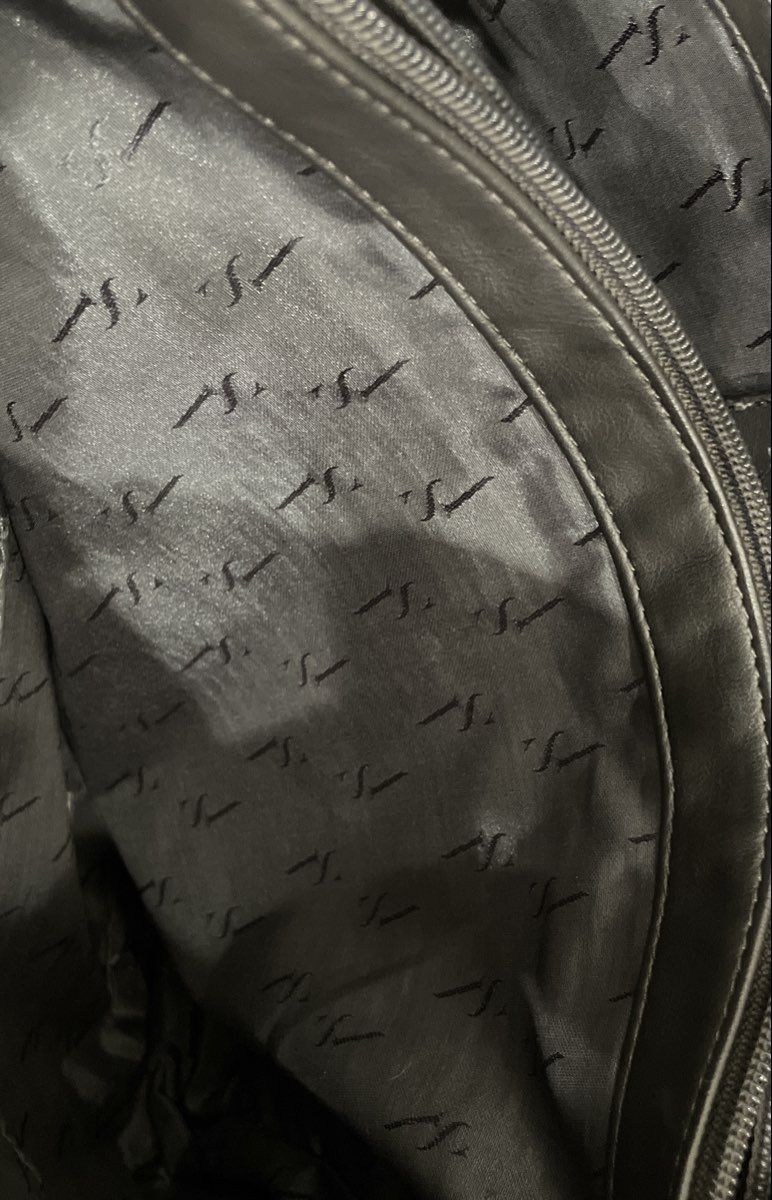 Simply Vera Vera Wang Black Floral Leather Large Tote Bag Gunmetal Hardware