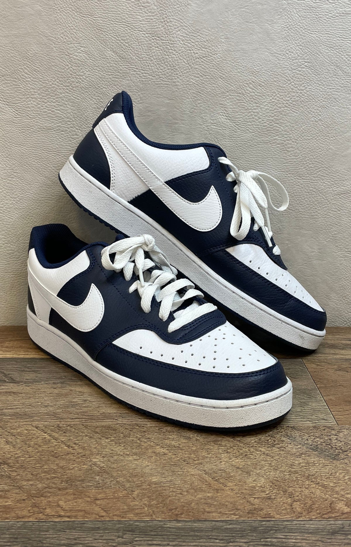 Nike Court Vision Low Midnight Navy White Men's Sneakers Size 10