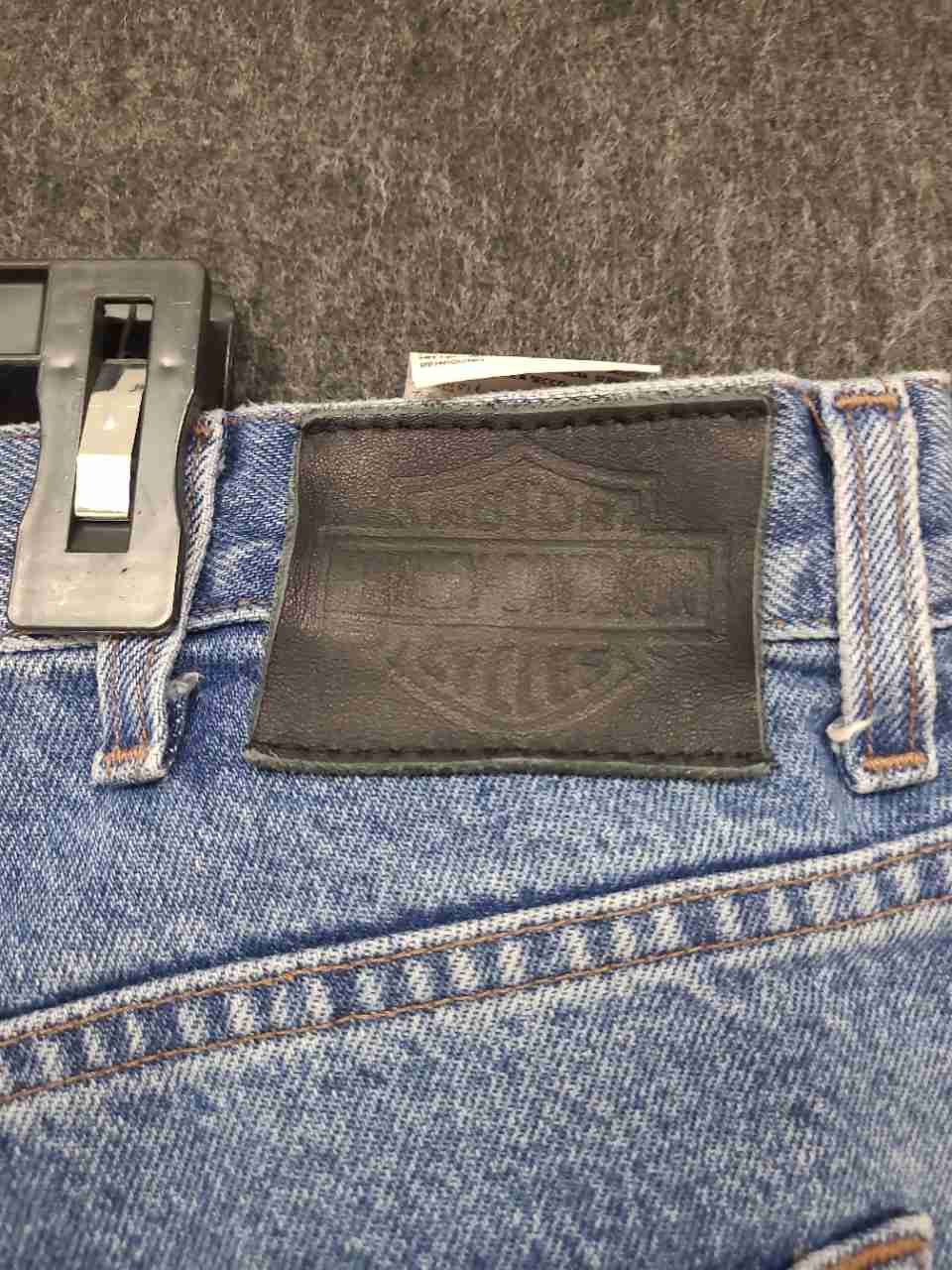Vintage 90s Harley-Davidson Relaxed Fit Light Wash Denim Jeans Sz 38x30