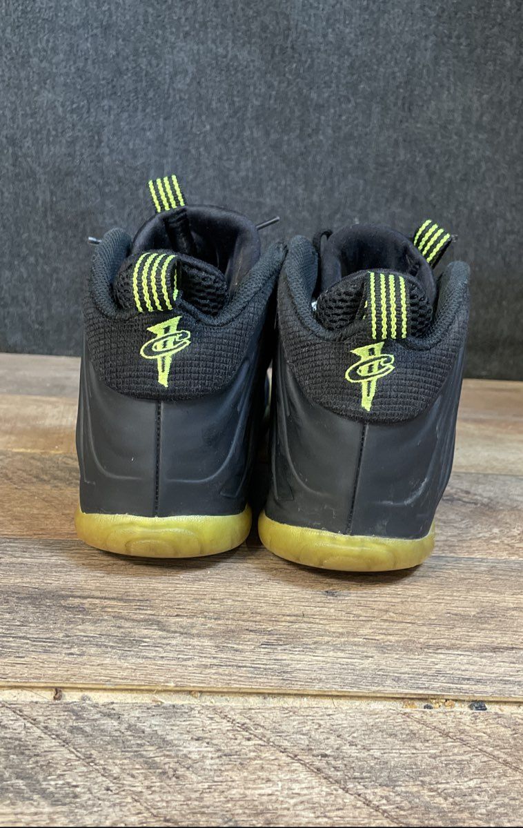 Nike Little Posite One Black Volt Green Youth Basketball Sneakers Size 5.5Y