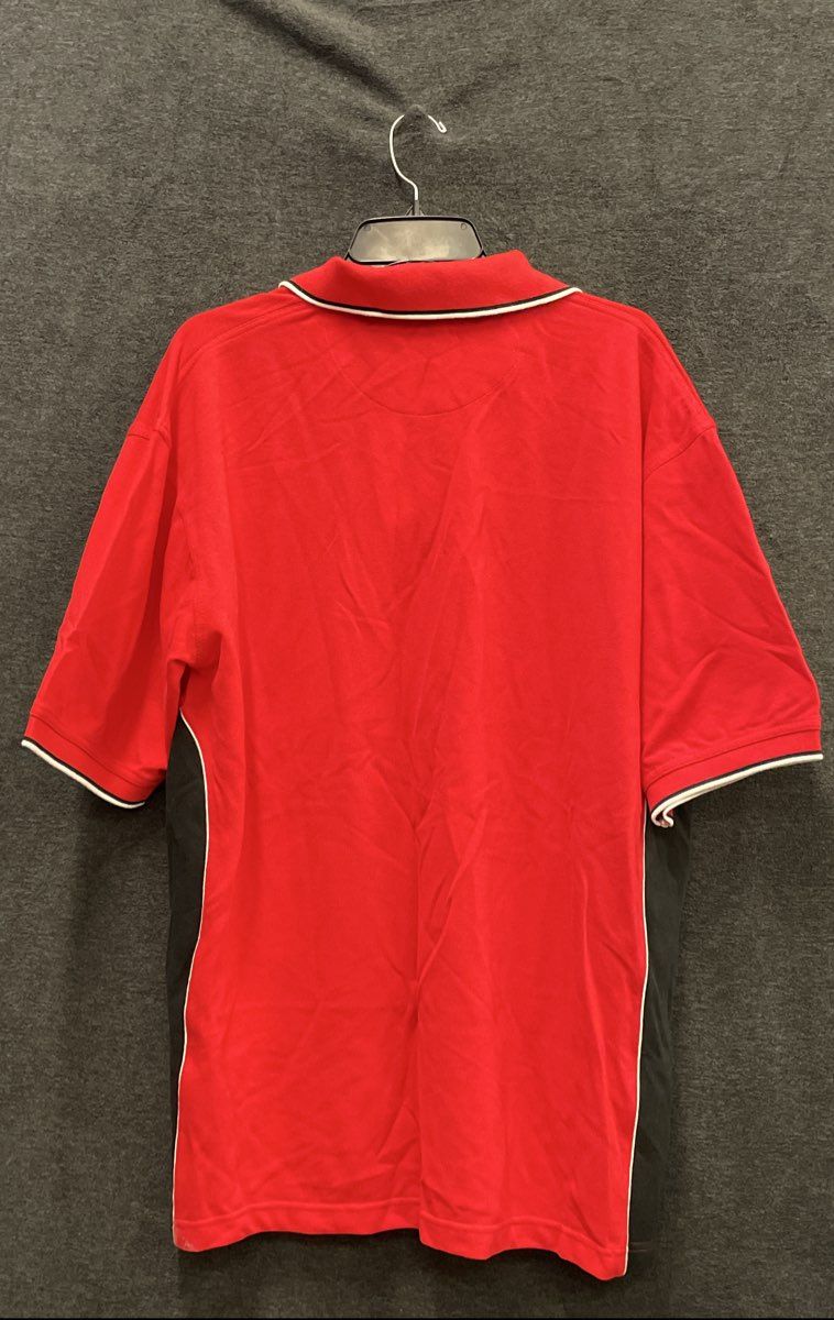 Coca-Cola Men's Red Checkered Bottle Racing Style Polo Shirt Sz XL NWT