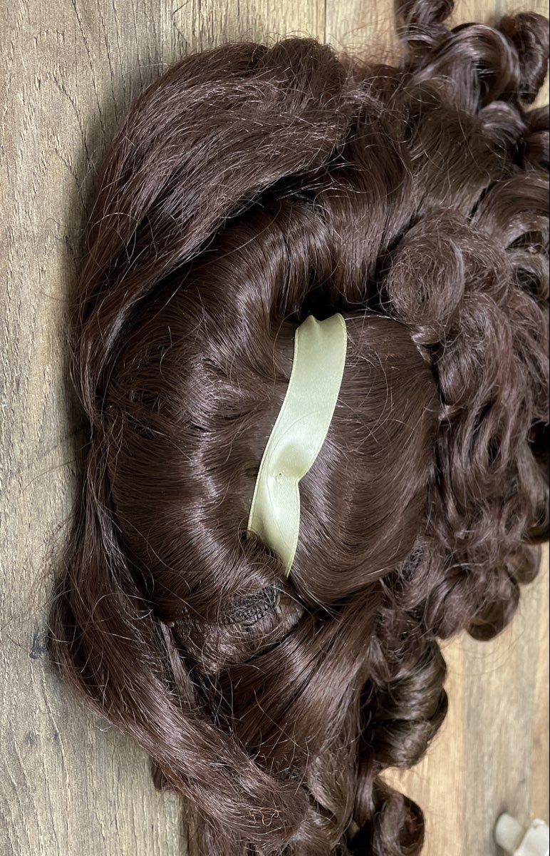 Disney Princess Belle Wig Brown Beauty and the Beast Costume Accessory Curls