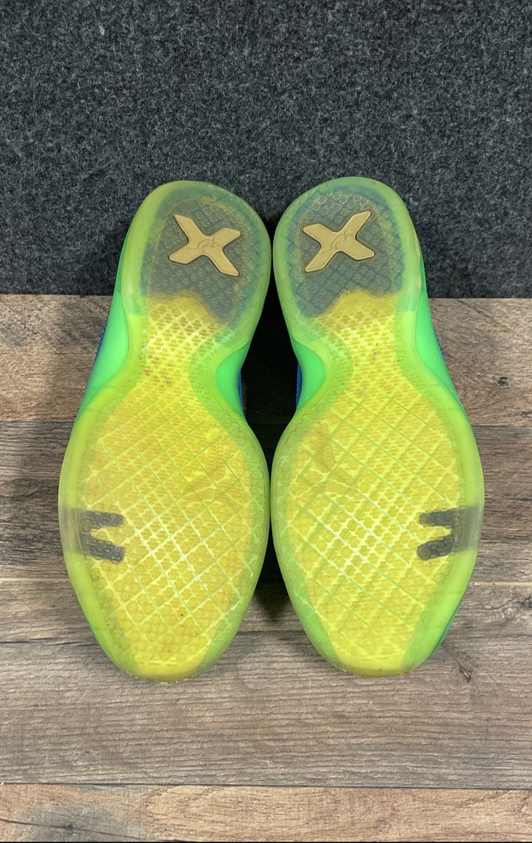 Nike Kobe X 10 GS Blue Lagoon Vapor Green Basketball Sneakers Size 7Y