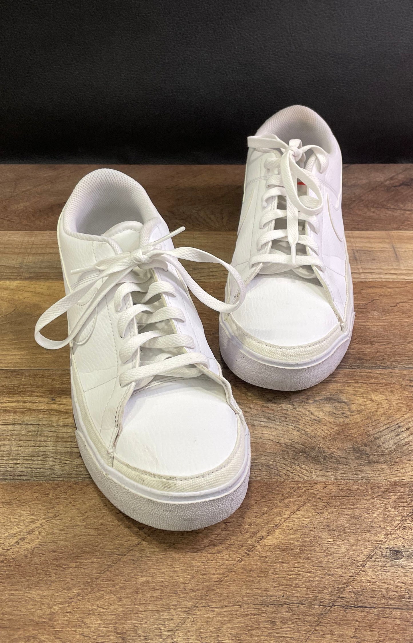 Nike Blazer Low Platform Triple White Women's Sneakers Size 9.5