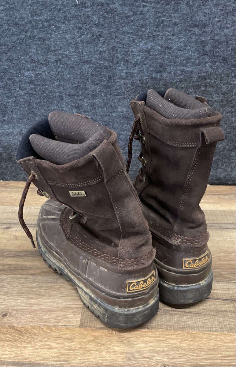 Cabela's Thinsulate Ultra Brown Leather Hunting Duck Boots Women's Size 7