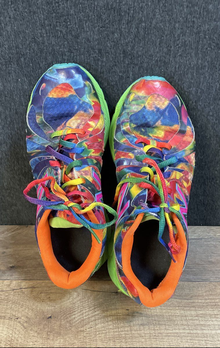 New Balance 890v3 W890VS Rainbow Multicolor Running Shoes Women's Size 7