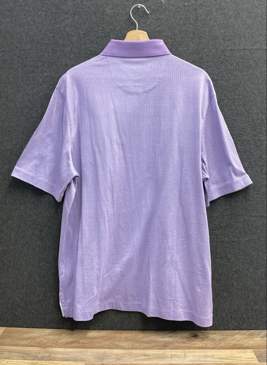 Jos. A. Bank Men's Purple Traveler Collection Polo Shirt Traditional Fit L NWT