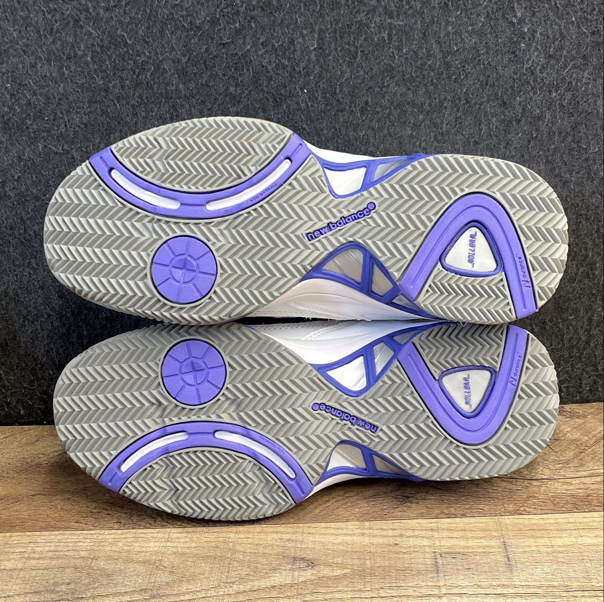 New Balance 806 White Purple Tennis Shoes Women's Size 8