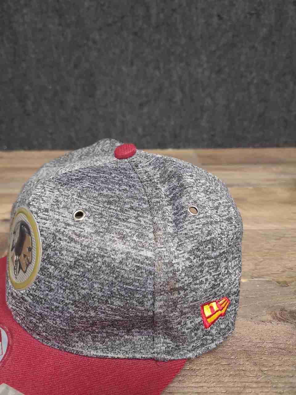 New Era Men's Washington Redskins NFL 9FIFTY Snapback Hat Gray Burgundy OS