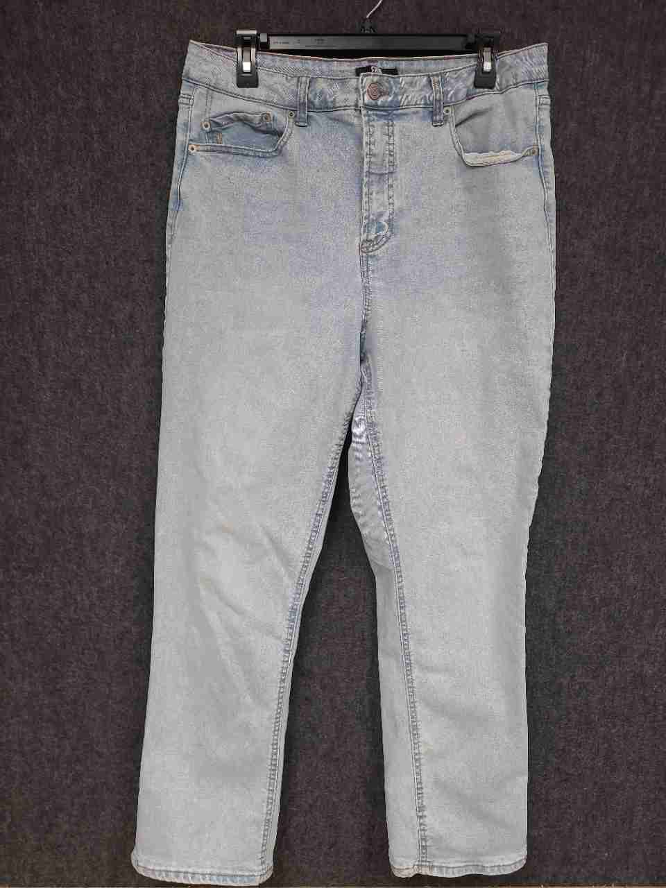 Frye Women's Light Wash High Rise Straight Leg Stretch Denim Jeans Sz 12/31