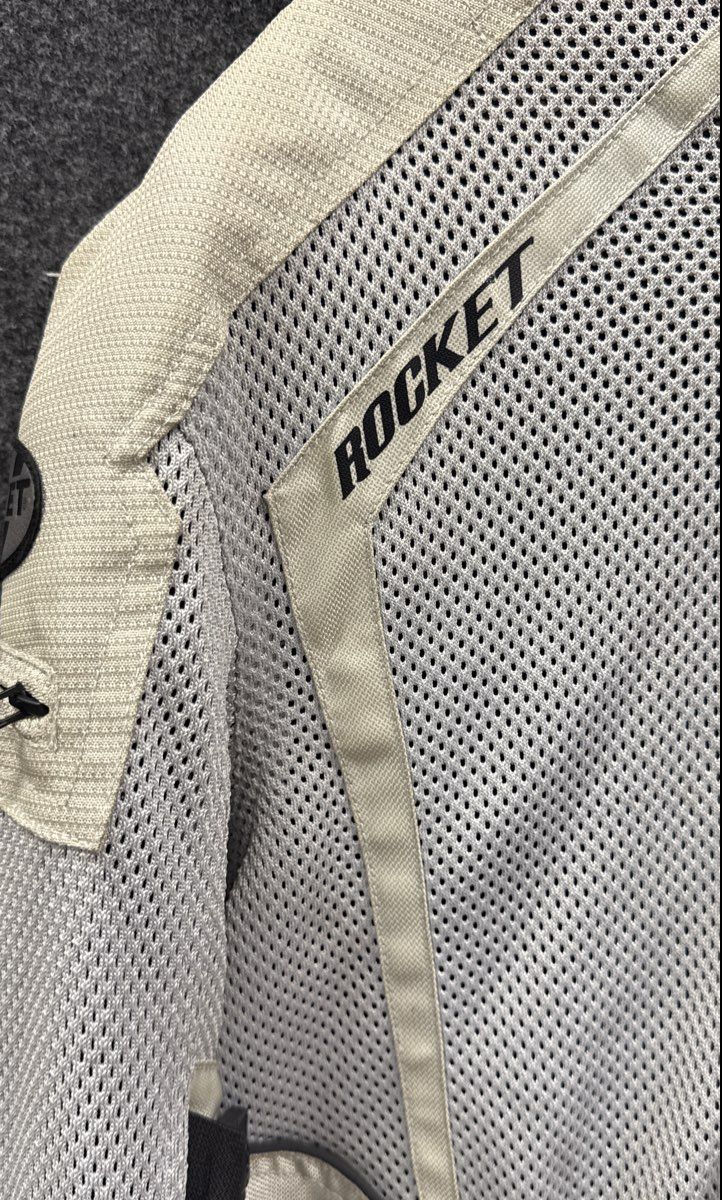 Joe Rocket Men's Phoenix Ion Mesh Motorcycle Jacket Silver Gray Size L