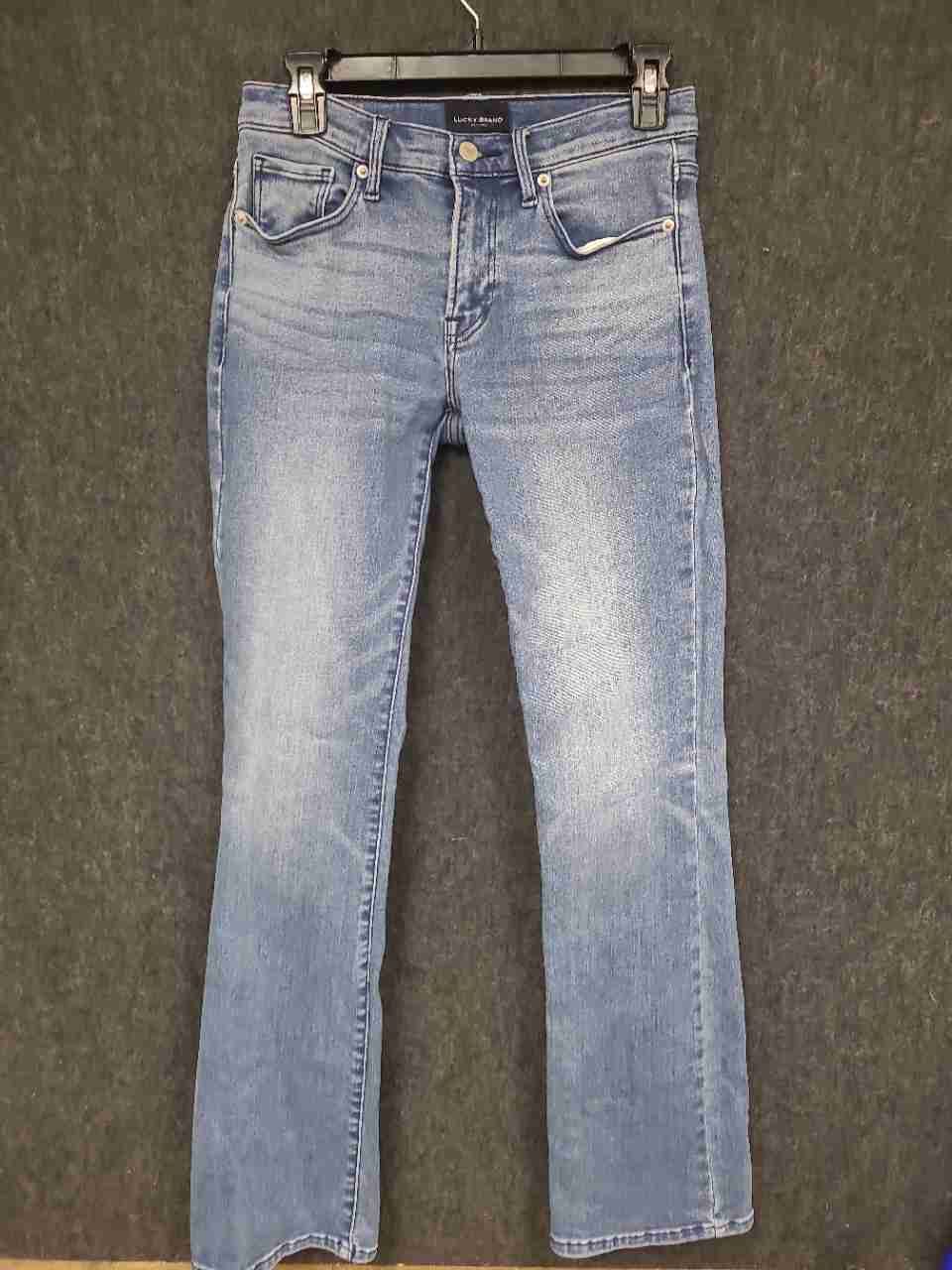 Lucky Brand Women's Light Wash Blue Distressed Bootcut Jeans Sz 4/27R