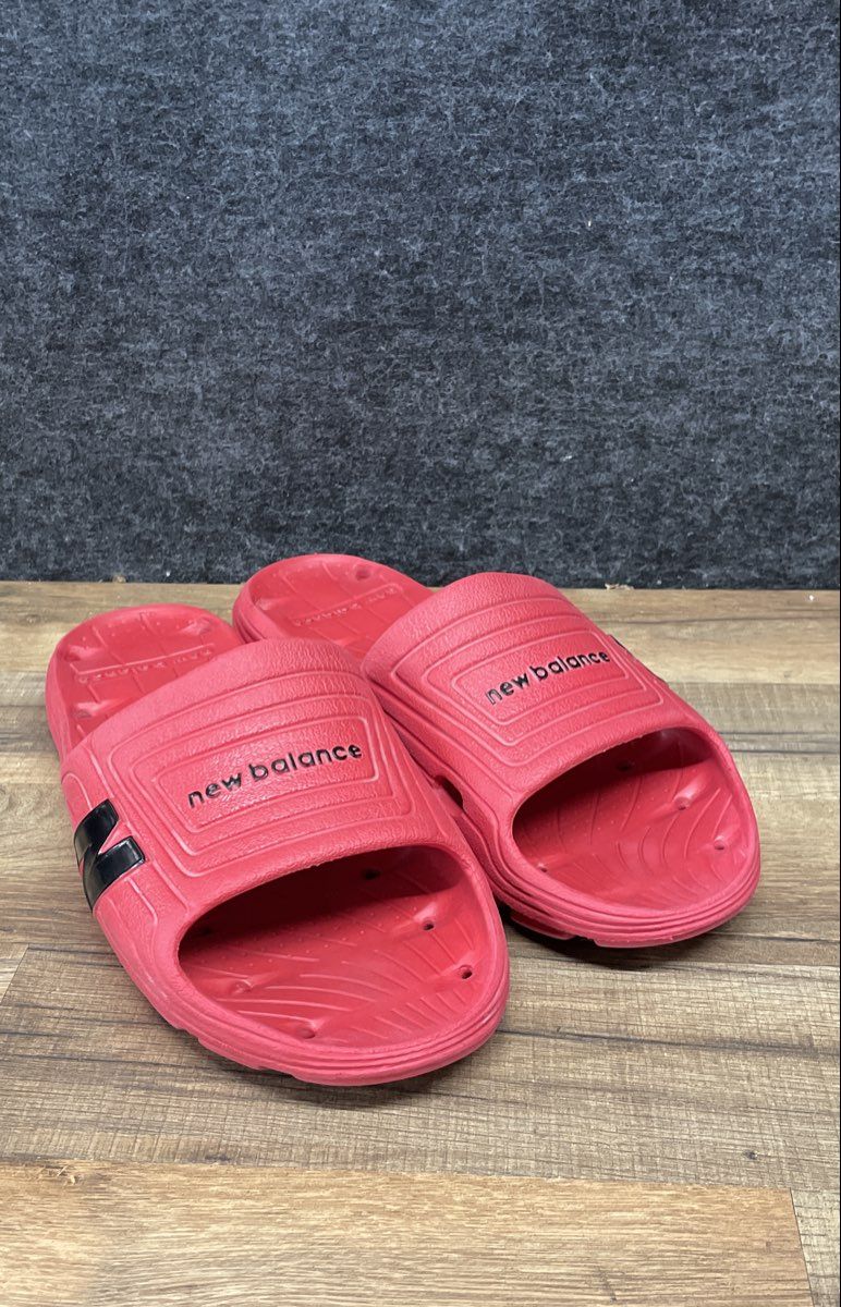 New Balance 20 Red Black Slide Sandals Men's Size 12