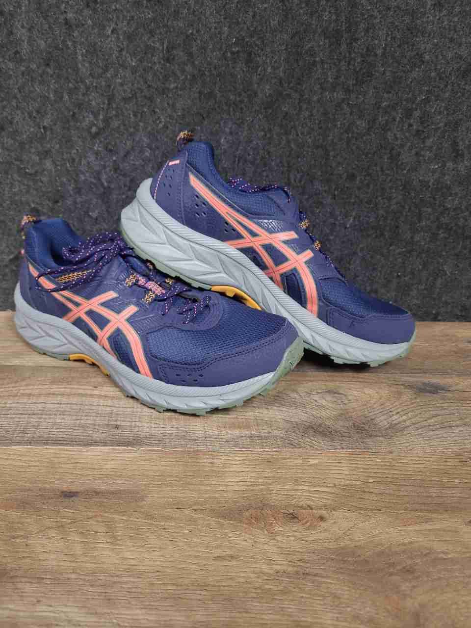 Asics Gel-Sonoma 6 Navy Blue Orange Trail Running Shoes Women's Size 8.5
