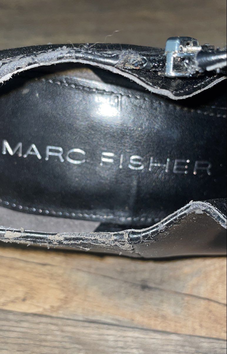 Marc Fisher Enlight Black Platform Stiletto Heel Ankle Booties Size 9.5