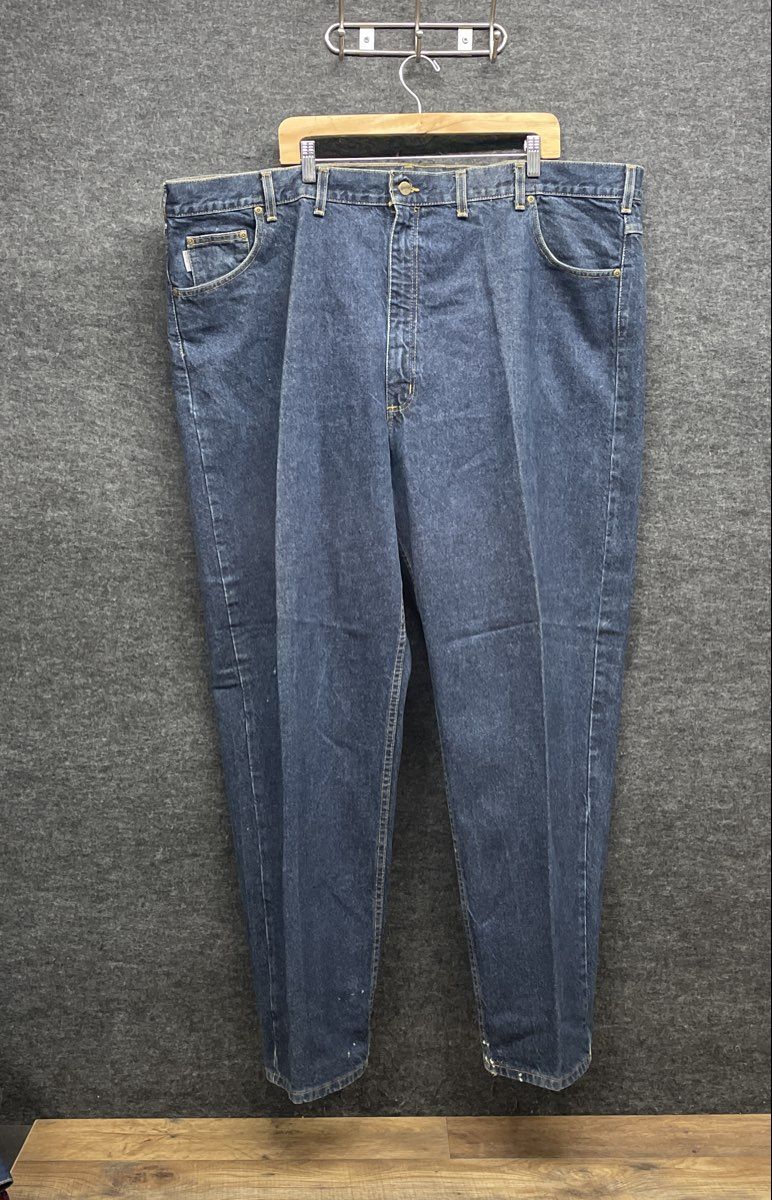 Vintage 00s Carhartt Men's B17 HDK Relaxed Tapered Denim Jeans Blue Sz 50x32