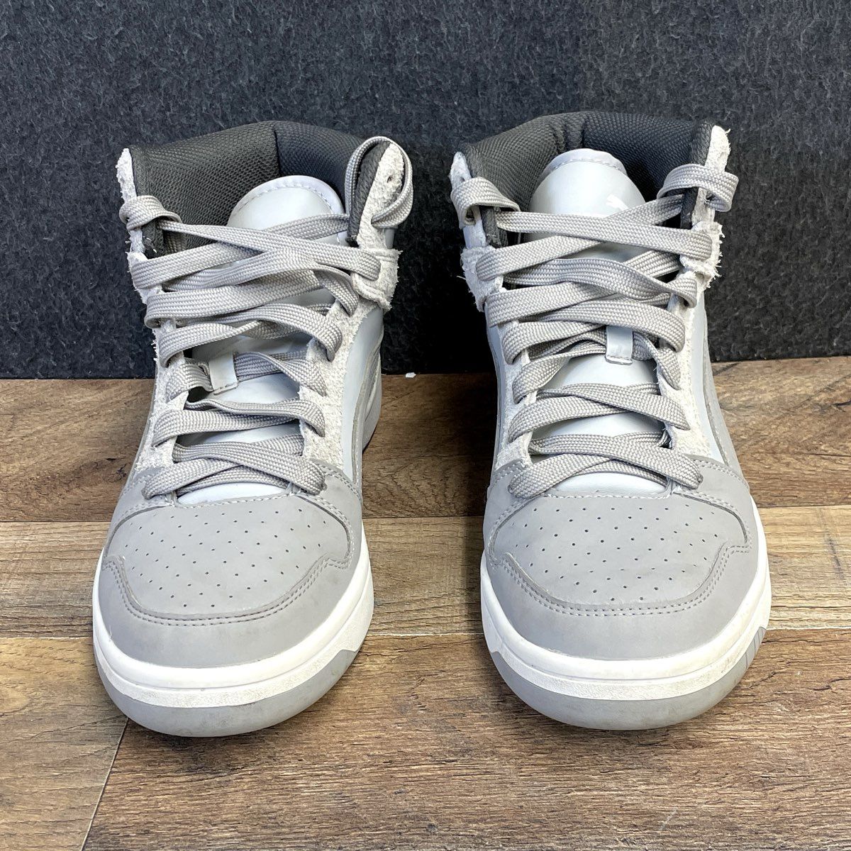 Puma Caven 2.0 Mid Grey White Mid-Top Sneakers Men's Size 8