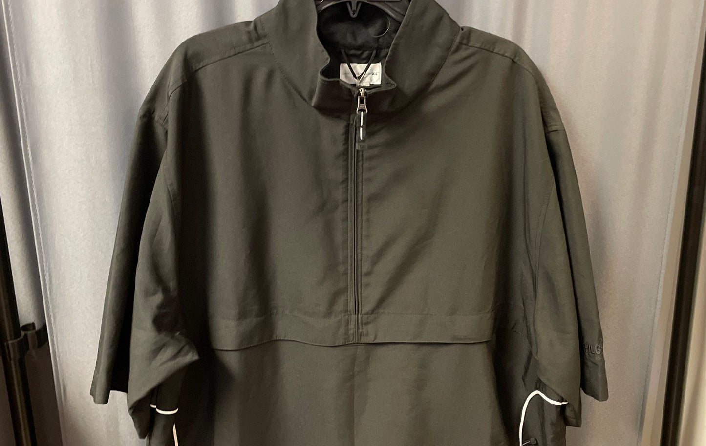 Cutter & Buck Men's Black 1/2 Zip Short Sleeve Pullover Windbreaker NWT Sz XL